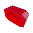 Aspöck position light Flexipoint 1 – front view of red octagonal replacement lens with integrated reflector