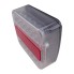 LED rear light – angled view showcasing red and clear lenses with bayonet connection and 4 functions.