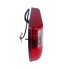 Zijaanzicht van LED achterlicht 6 functies – rood en zwart – afmetingen 296x142mm, geschikt voor rechts.