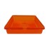 IFOR Williams lens – top view of yellow turn signal measuring 104 x 104mm on a plain white background.