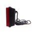 IFOR Williams light – side view showing red lens, black rubber housing, and mounting bracket.
