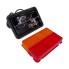 IFOR Williams 2-chamber light – top view showing red and orange bulbs with cable attachment.