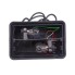 IFOR Williams 2-chamber light – top view showing black rubber housing and clear lens with two bulbs and wires.