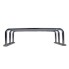 Lamp protection grille 200 x 100mm – front view showing silver galvanized steel with four supporting bars.