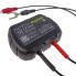 BatterieGuard – Frontansicht in Schwarz mit rotem QR-Code und Bluetooth-Symbol, IP67-zertifiziert.
