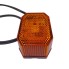 Aspöck LED-sivumerkkivalo Flexipoint 1 – keltainen LED-valo, 0,5 m DC-kaapeli, kuusikulmainen linssimalli.