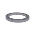 Distanzring – front view showing a circular shape in raw silver and gray finish with a flat profile.