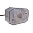 Aspöck position light Flexipoint 1 – angled view showing white body and clear lens with 0.5m cable and 2-pole connector.