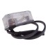 Aspöck position light Flexipoint 1 – angled view showing white fixture with clear lens and 0.5m cable with 2-pole connector.