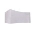 Wheel chock – side view showing sloped design and integrated holder in white color.