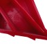 Cuneo per ruote in plastica rossa – forma triangolare con superficie testurizzata, ideale per rimorchi.
