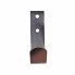 Set of 100 two-hole metal tarpaulin hooks – front view showing silver galvanized finish and two mounting holes.