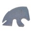 Segmento di denti in argento e grigio – adatto alla leva del freno a mano Peitz PAV/SR X (nuova versione).
