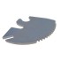 Segmento di denti in argento – adatto alla leva del freno a mano Peitz PAV/SR X (nuova versione) con bordo dentato.