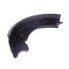 Ganasce freno – vista laterale – forma curva con due fori di montaggio – colore nero opaco su sfondo bianco.