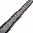 2m airline anchor rail – angled view showcasing silver aluminium construction and integrated rubber protection at the top.