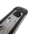 2m airline anchor rail – top view showing rectangular aluminium design with integrated rubber protection and black end caps.