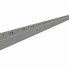 Sidevisning af 2m Airline ankerskinne – firkantet aluminium med seks monteringshuller og rå finish.