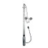 Alko R4-A1 drawbar – front view showing silver hot-dip galvanized steel and 2355mm length for trailers.