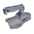 Winterhoff ball coupling TYPE EM350R – front view showing silver body, lever up, and round tube hole 12.5/14.5mm.