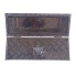 Underbody box – top view showcasing silver checker plate design and stainless steel lock with hinged lid.