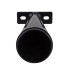 2 x 450mm bracket – black lacquered support tube Ø 33mm with 2 mounting holes, front view on plain white background