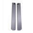 Set of 2 aluminium drop side locks – front view showing 600mm length and black powder-coated steel handle.