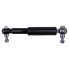 Universal wheel shock absorber – front view in black finish, suitable for car trailers up to 3000kg gross weight.