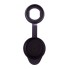 Couvercle de serrure de rechange Daken Blackit Lite – vue de dessus avec ouverture ronde et languette de préhension noire.