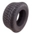 Vinkelvy av Släpvagnsdäck 195/50 B10 S-6502 10PR TL 98N NaRubb – svart däck med dimensionerna 18x8.00-10.