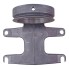Replacement tank – top view showing gray mounting bracket and three holes for Chapel hand pumps.