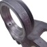 Bracket/adapter for Chapel plastic tank – detail view showing gray circular flange and engraved text on a plain white...