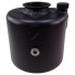 6 litre plastic replacement tank – front view showing black color and top filler opening.