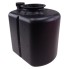Replacement tank – angled view of black 6-litre plastic tank with integrated bracket for Chapel hand pumps.