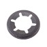 Adjusting nut set-7 – top view showing gray star-shaped design with central hole and six mounting holes.
