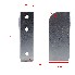 Vista frontale – set di 32 tasche in acciaio zincato con tre fori di montaggio di Ø 6,5 mm.
