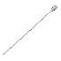 Prolunga adattatore 540mm – vista laterale – di colore argento e grigio, con attacco di 19mm per martinetti da rimorchio.