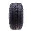 Vooraanzicht van een 225/55 R12C 104N band – zwart met een duidelijk profiel en geschikt voor autoaanhangwagens.