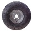 5.00-8 complete wheel rim – front view showcasing black tire tread and silver rim with 4 bolt holes.