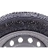 Détail de la roue complète 195/50 R13C – jante 6Jx13 avec 5 trous LK 5x112 – couleur noire et grise sur fond blanc.