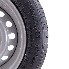 Roue complète 195/50 R13C – jante 6Jx13 en noir et argent – 5 trous pour remorque automobile.
