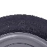 Roue complète vue de face – pneu 145/80 R13 sur jante 4J x 13 avec 4 trous de montage, couleur noire et grise.