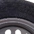 Yksityiskohta 175/70 R13 renkaasta – musta ja hopea vanne 4.5J x 13, 4 reikää, soveltuu perävaunuun.