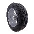 185/65 R14 complete wheel – angled view showing black tire and silver aluminium rim 5.5J x 14, ET 30.