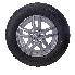 Forfra – 195/70 R14 dæk med aluminiumsfælg 5,5J x 14 i sort og sølv, ET 30.