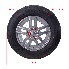Set of 2 wheels – front view showing 195/70 R14 tire and 5.5J x 14 aluminum rim in black and silver.