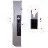 Oplegslot 400mm rechts – met zwart gepoedercoat handvat en paddenstoelpin voor aluminium zijwanden.