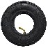 Tyre + Tube 200x50 KINGS TIRE V-5501 – top view showcasing black tire with valve stem and 4PR construction.