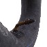 Detalje – slange 15x6.00-6 med TR87 ventil, sort og brun, til mindre køretøjer og maskiner.