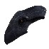 Tube 4.10/3.50-5 TR87 – side view showing black inner tube with angled TR87 valve and blue stripe.